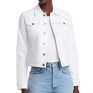 AG Adriano Goldschmied Classic White Jean Jacket